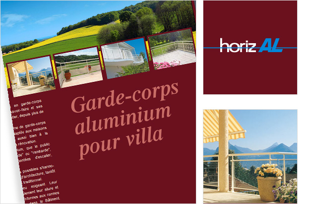 Garde-corps aluminium pour villas